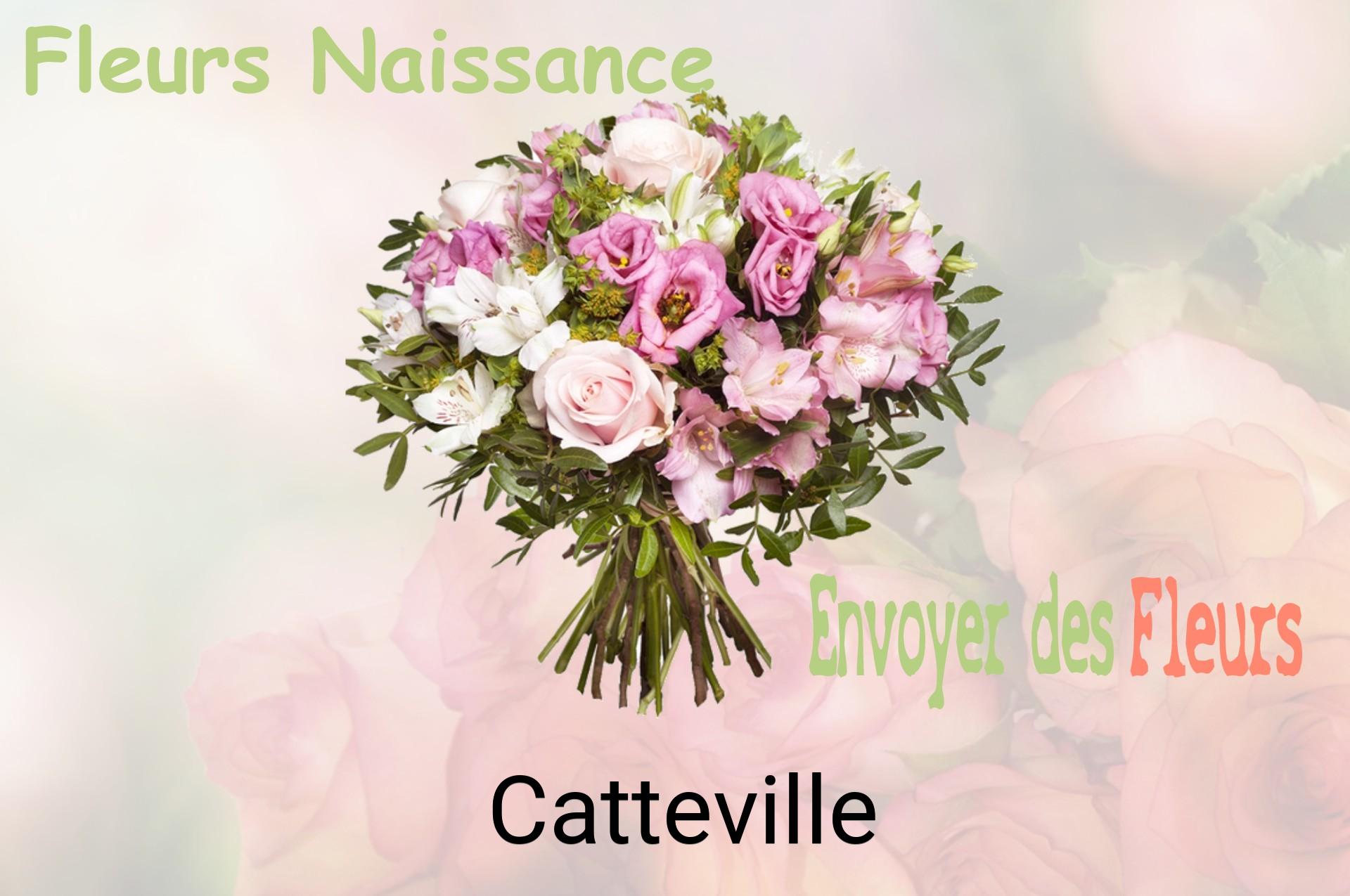 Bouquet de fleurs de naissance livré à Catteville